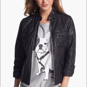 Q40 Crinkled Leather Jacket
